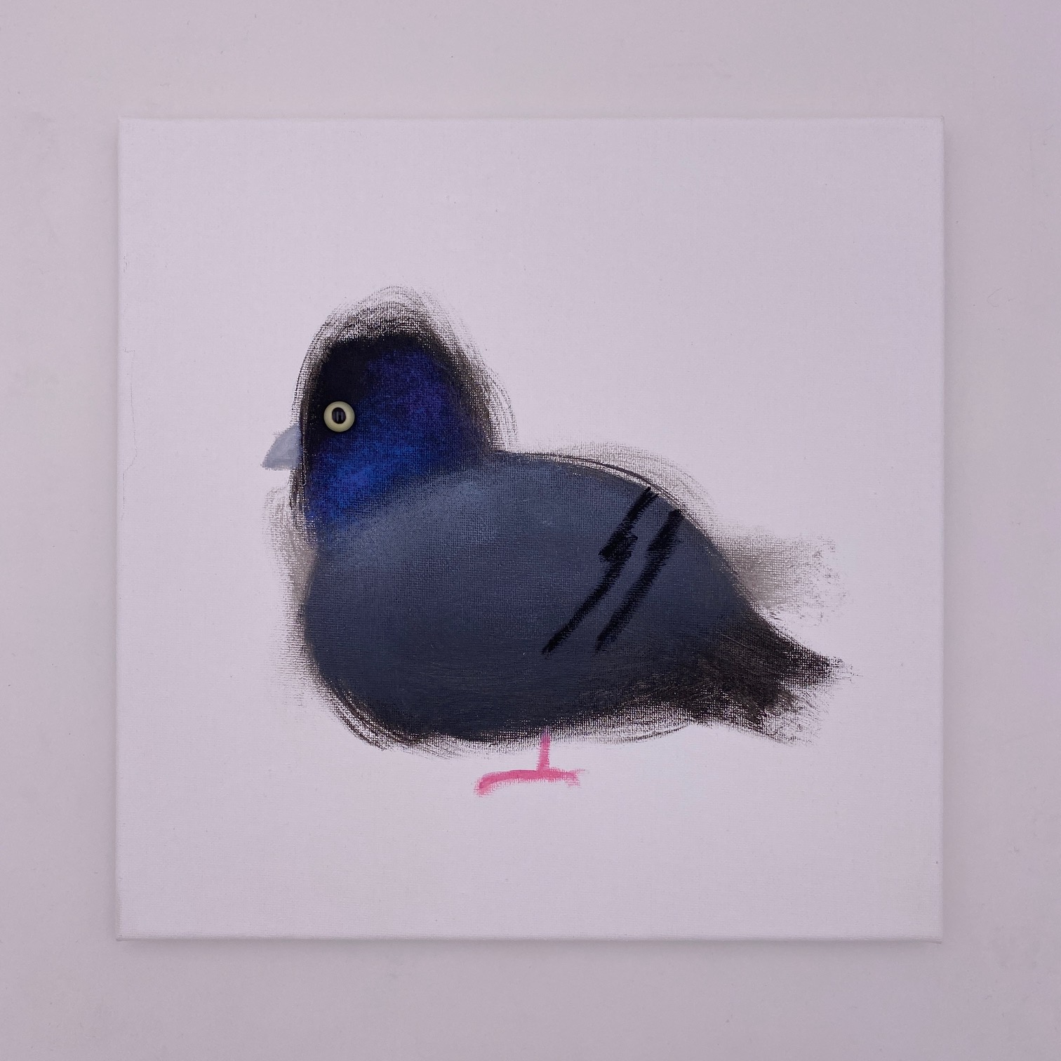 Original Painting: Pigeon Windowsill Apt 208 - Image 2
