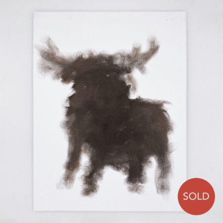 Original Painting: Impressionist Moose or Reindeer