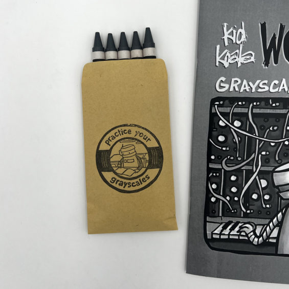 Kid Koala Work-in-Progress Grayscale Coloring Book + Crayon Kit - Image 5
