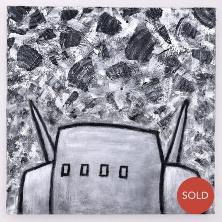 Original Painting: ROBOT V (18" x 18" canvas)