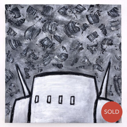 Original Painting: ROBOT VI (18" x18" canvas)