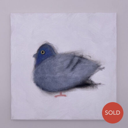 Original Painting: Pigeon Windowsill Apt. 168