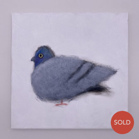 Original Painting: Pigeon Windowsill Apt. 258