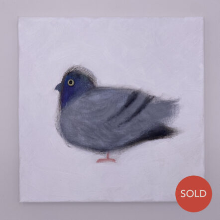 Original Painting: Pigeon Windowsill Apt. 328
