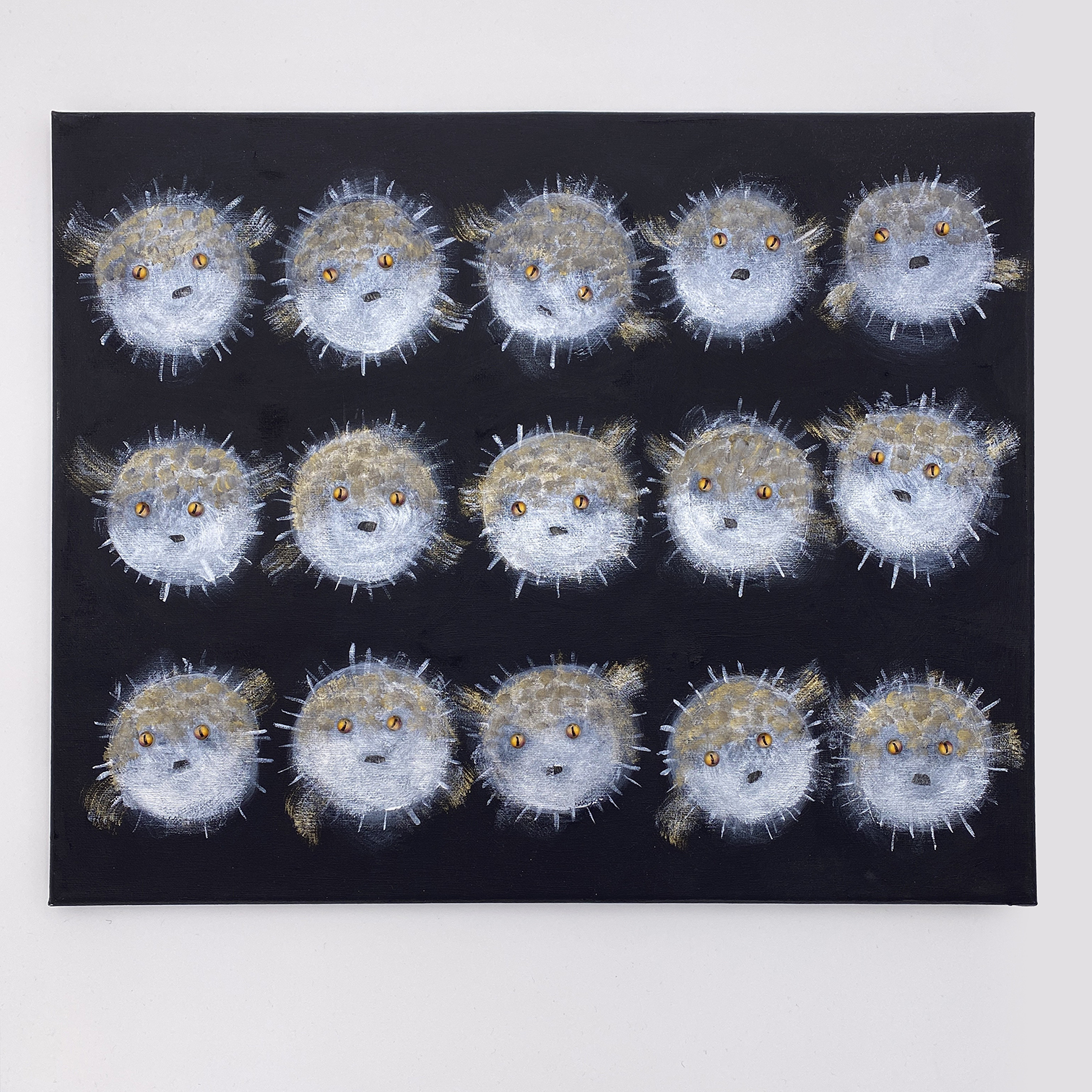 Original Painting: Porcupine Pufferfish Vol. 2 (20" x 16" canvas)