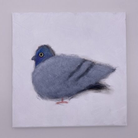 Original Painting: Pigeon Windowsill Apt. 258