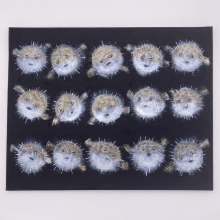Original Painting: Porcupine Pufferfish Vol. 2 (20" x 16" canvas)