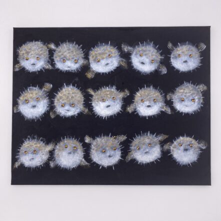 Original Painting: Porcupine Pufferfish Vol. 3 (20" x 16" canvas)