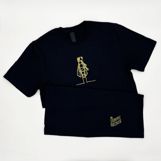 The Storyville Mosquito T-shirt (mosquito playing clarinet) - Image 2