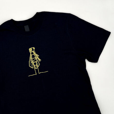 The Storyville Mosquito T-shirt (mosquito playing clarinet)