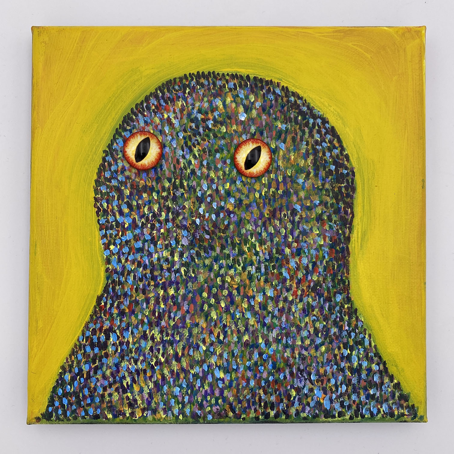 Original Painting: (Remixable) CREATURE APT 118 (8x8 canvas) - Image 2