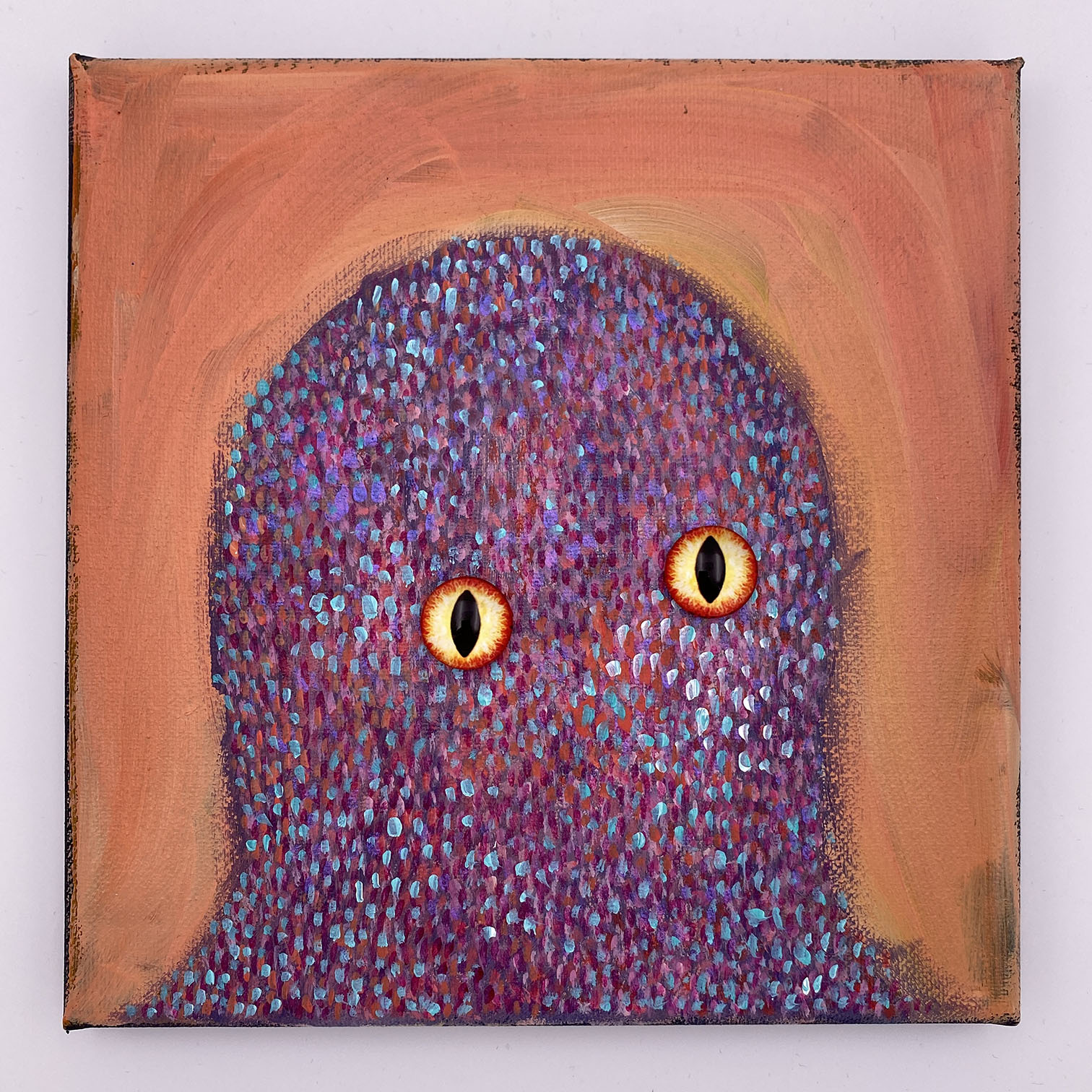 Original Painting: (Remixable) CREATURE APT 148 (8x8 canvas) - Image 2