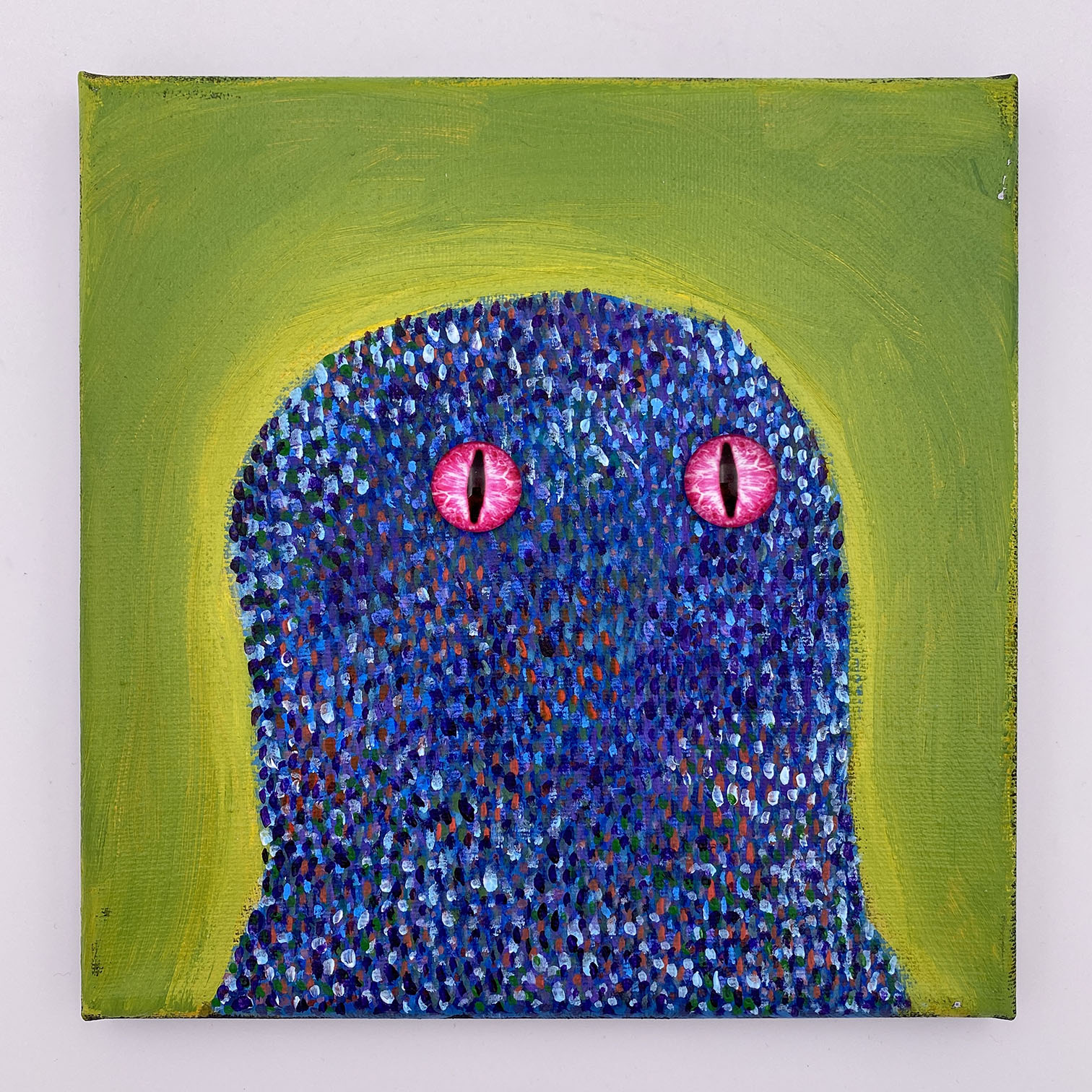 Original Painting: (Remixable) CREATURE APT 181 (8x8 canvas) - Image 2
