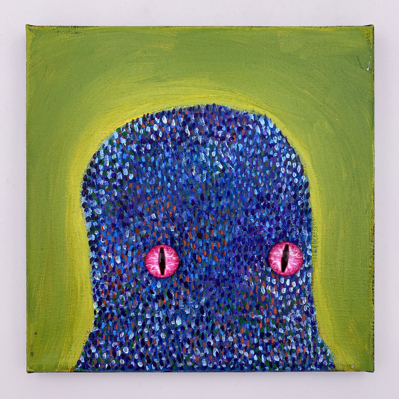 Original Painting: (Remixable) CREATURE APT 181 (8x8 canvas) - Image 3