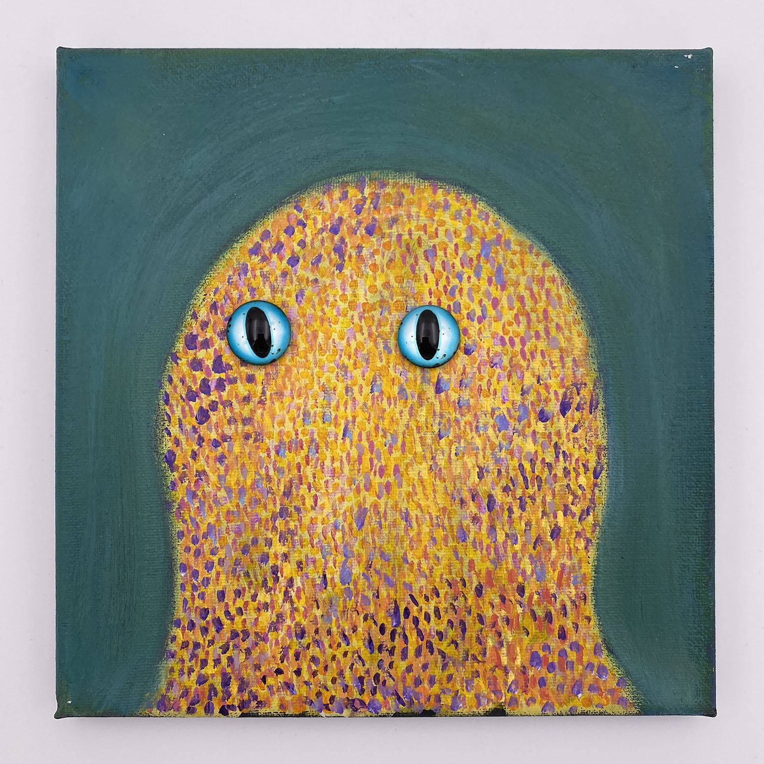 Original Painting: (Remixable) CREATURE APT 183 (8x8 canvas) - Image 3