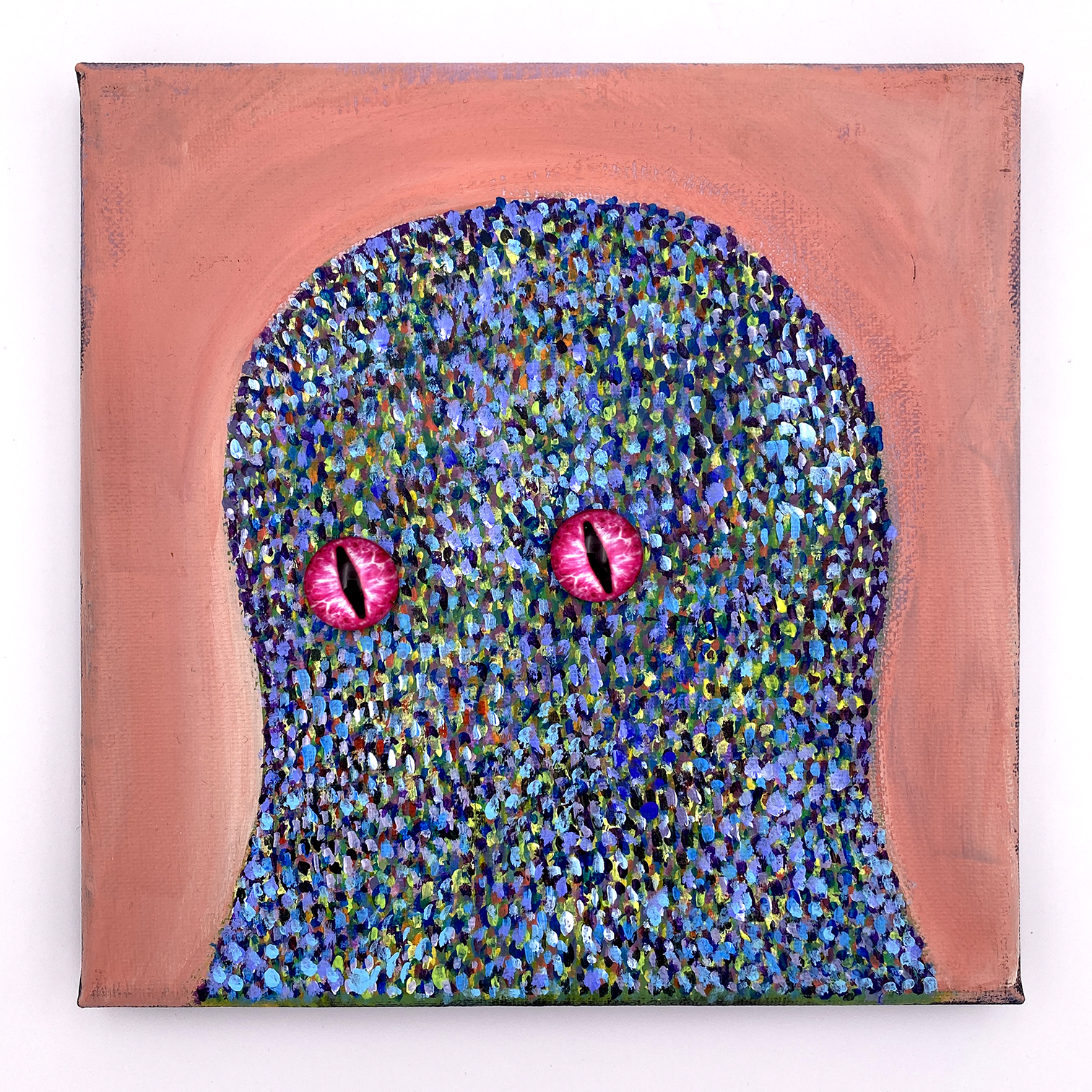 Original Painting: (Remixable) CREATURE APT 185 (8x8 canvas) - Image 2