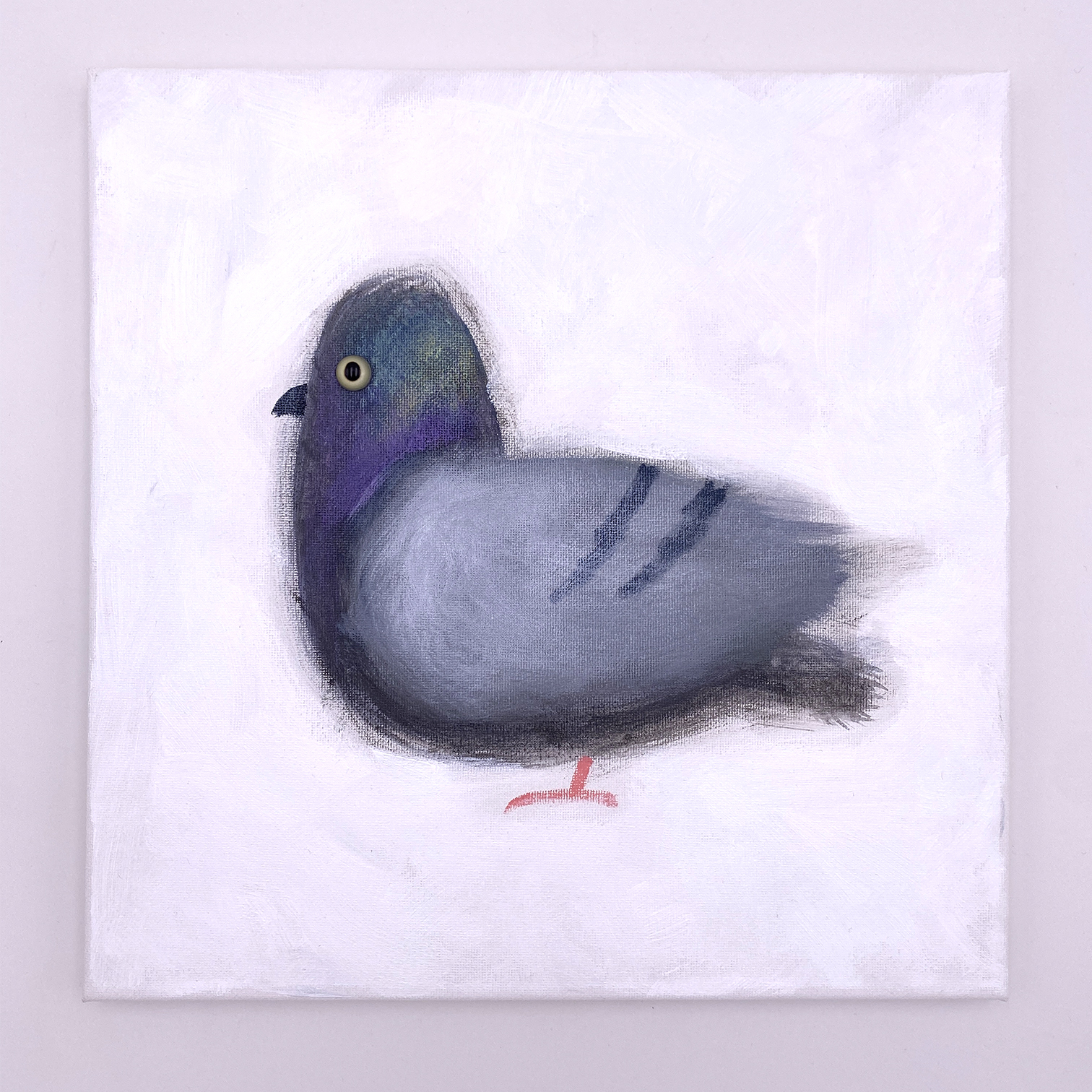 Original Painting: Pigeon Windowsill Apt. 828