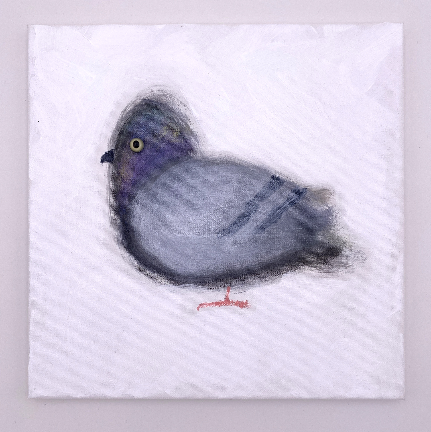 Original Painting: Pigeon Windowsill Apt. 785