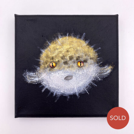 Original Painting: Porcupine Pufferfish 108