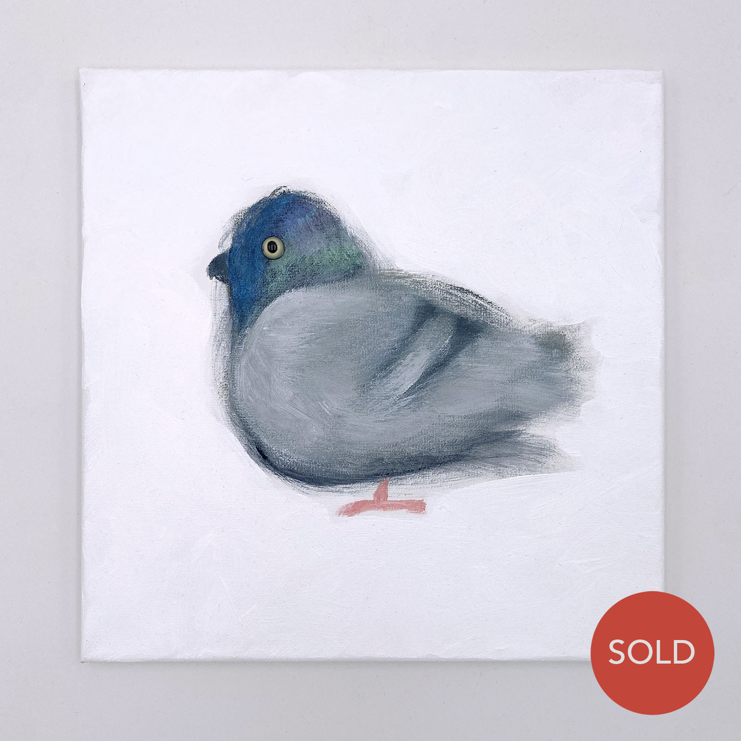 Original Painting: Pigeon Windowsill Apt. 186