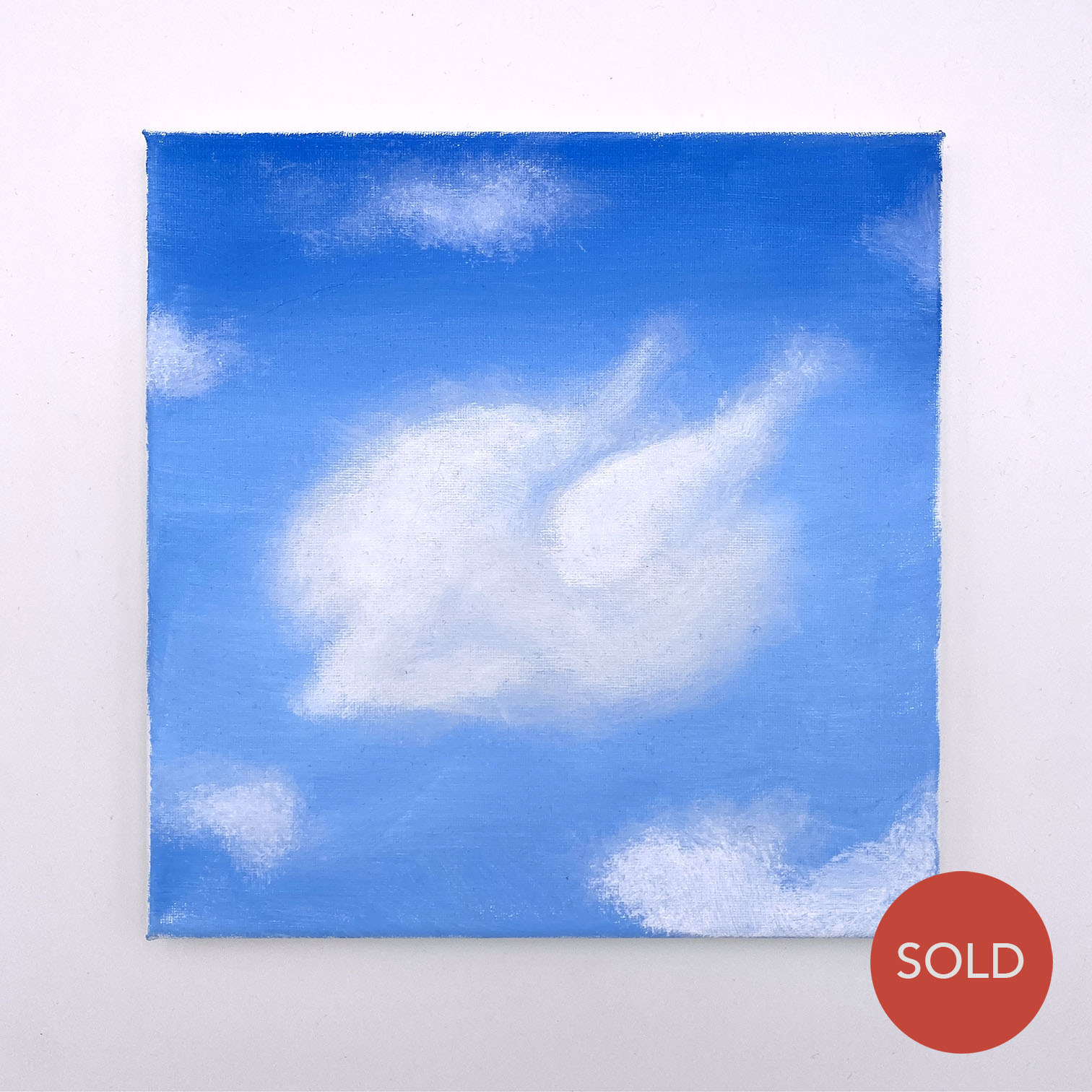 Original Painting: Cloud Study - Impressionist Roast Chicken