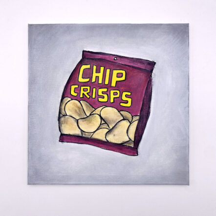 Original Painting: Creatures DIG TIME! Game Card Artwork - Chip Crisps