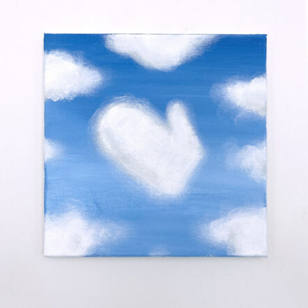 Original Painting: Cloud Study - Impressionist Oven Mitt